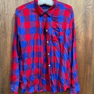 buffalo plaid button down